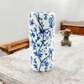Classic Umbrella Stand Ceramic Round Tall Blue And White Pattern Design