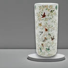 Ceramic Umbrella Stand Bird Print Design Round Office, Home Decor Classic
