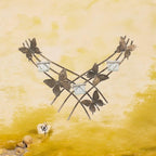 Butterfly Candle Holder Gold Wall Mounted Metal Home Art Deco Gift 55cm