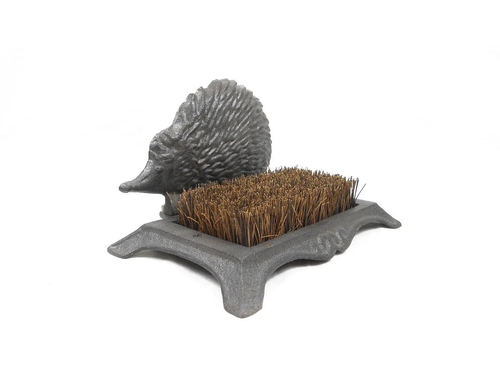 Cast Iron Hedgehog Boot Brush Shoe Scraper Heavy Duty Muddy Shoes Wellies