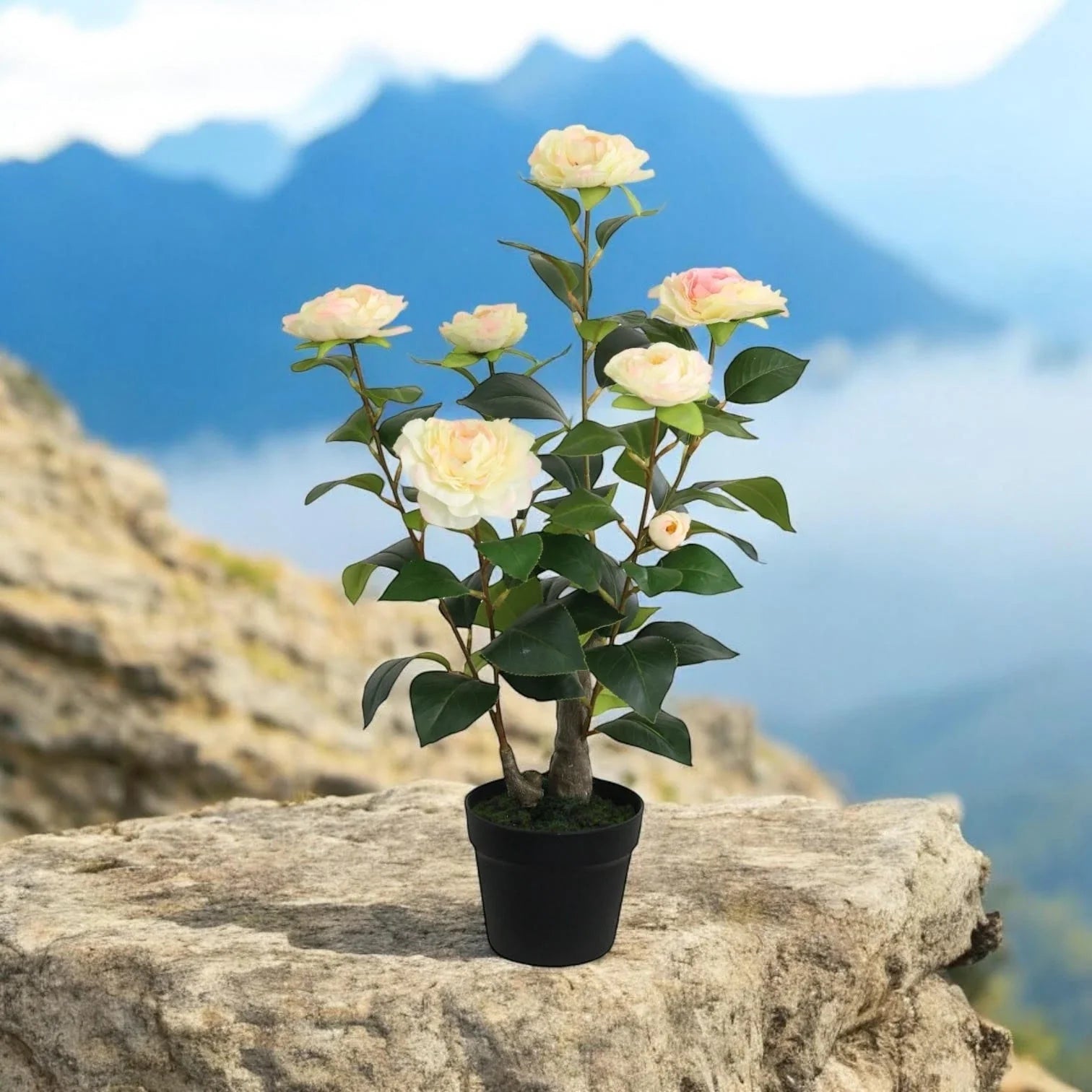 Camellia Plant 58cm Artificial Tree Fake Tropical Plant Indoor Outdoor