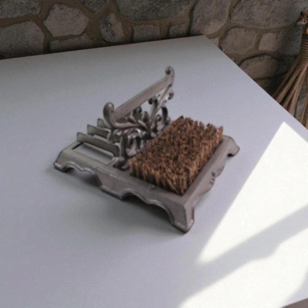 Heavy Duty Weatherproof Outdoor Cast Iron Boot Scraper Brush Decorative Classic