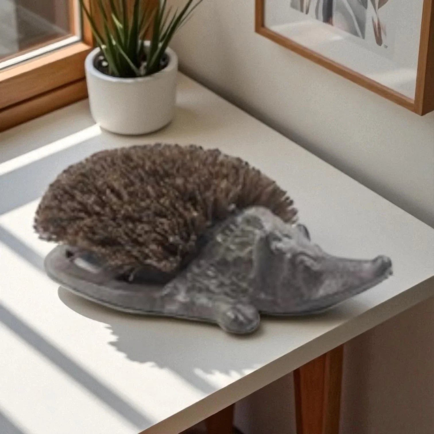Heavy Duty Cast Iron Hedgehog Boot Brush & Scraper for Wellies & Shoes Home GIft