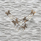 Butterfly Candle Holder Gold Wall Mounted Metal Home Art Deco Gift 55cm