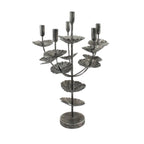 Flower Shaped Candelabra Candle Holder Silver Metal Home Art Deco Gift 57cm