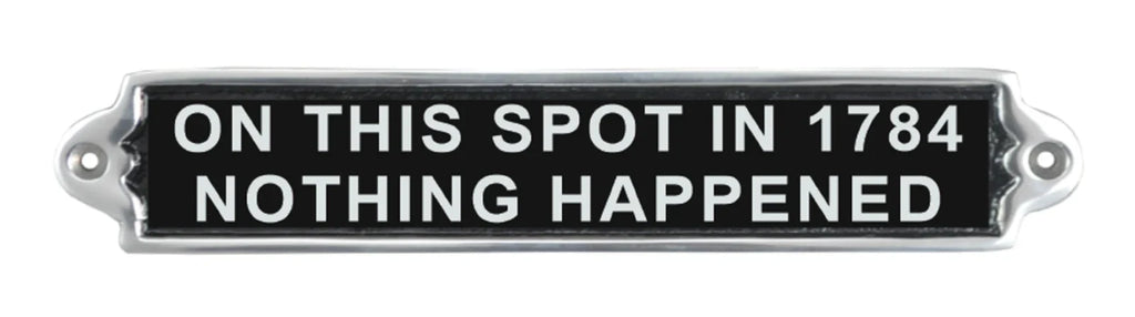On This Spot Aluminium Cast Iron Door Sign Humorous Gift Wall Decor Sign 20cm