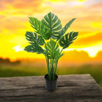 Monstera Bonsai Tree 90cm Large Artificial Fake Tropical Plant Indoor Outdoor