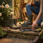 Cast Iron Watering Can Boot Brush Shoe Scraper Heavy Duty Muddy Shoes Wellies