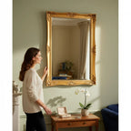 Extra Large Mirror Gold Bevelled Thick Classic Art Frame Wall 150cm x 60cm