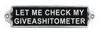 Give a Joke Aluminium Cast Iron Door Sign Humorous Gift Wall Decor Sign 20cm