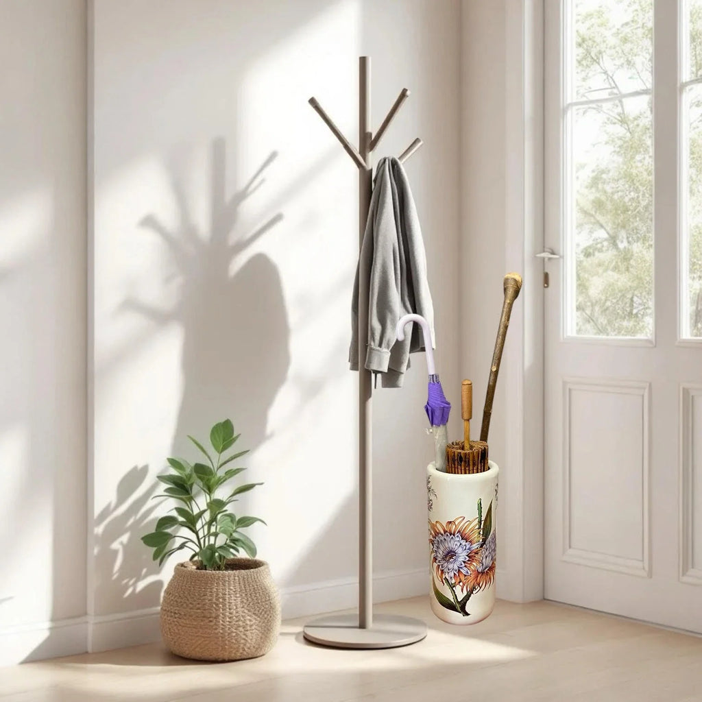 Summer Floral Ceramic Round Umbrella stand A Sophisticated Touch for Home