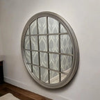 Extra Large Mirror Round Wall All Glass Bevelled Classic Round 120 x 120CM