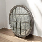 Extra Large Mirror Round Wall All Glass Bevelled Classic Round 120 x 120CM