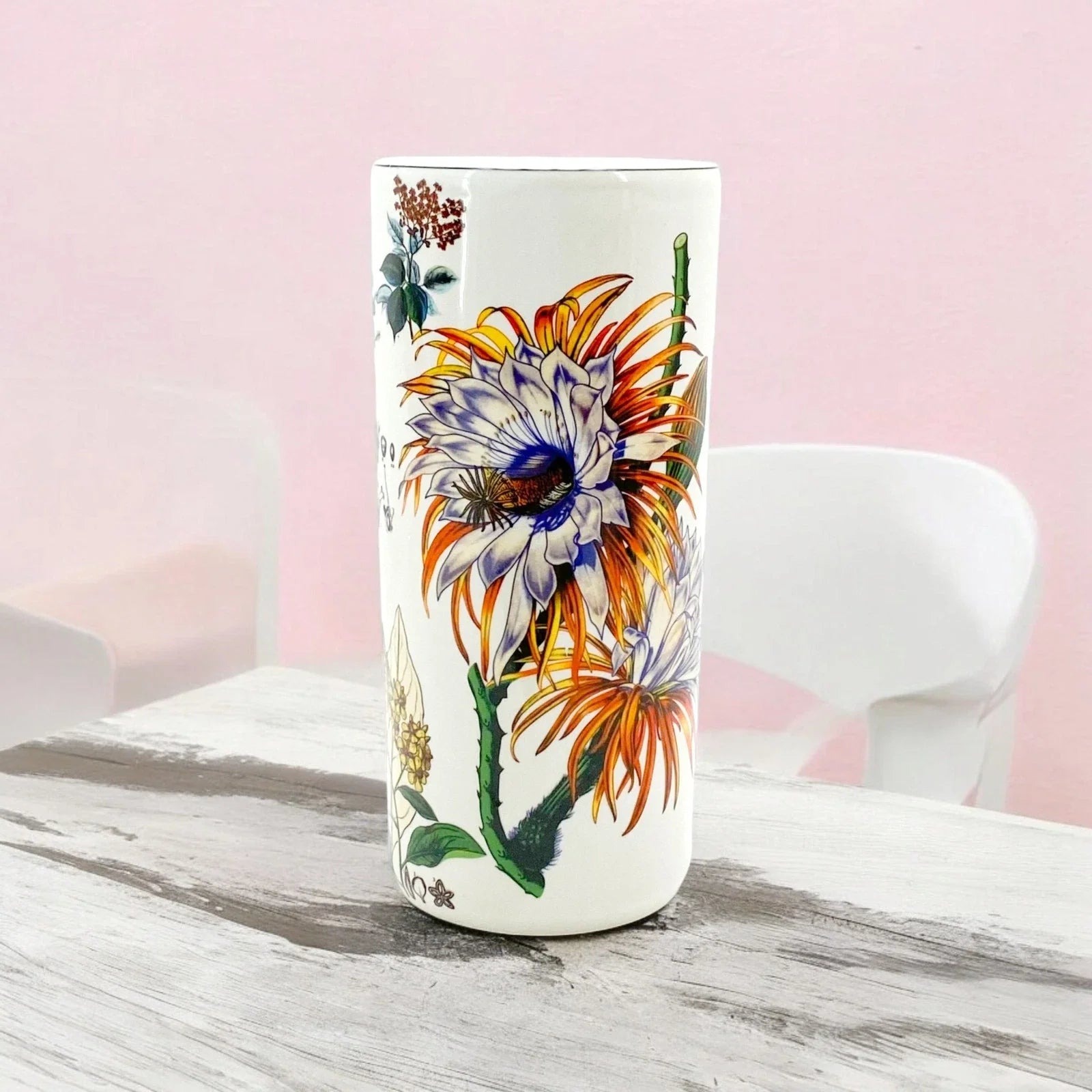 Summer Floral Ceramic Round Umbrella stand A Sophisticated Touch for Home