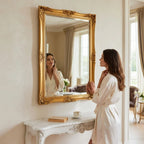 Extra Large Mirror Gold Bevelled Thick Classic Art Frame Wall 150cm x 60cm