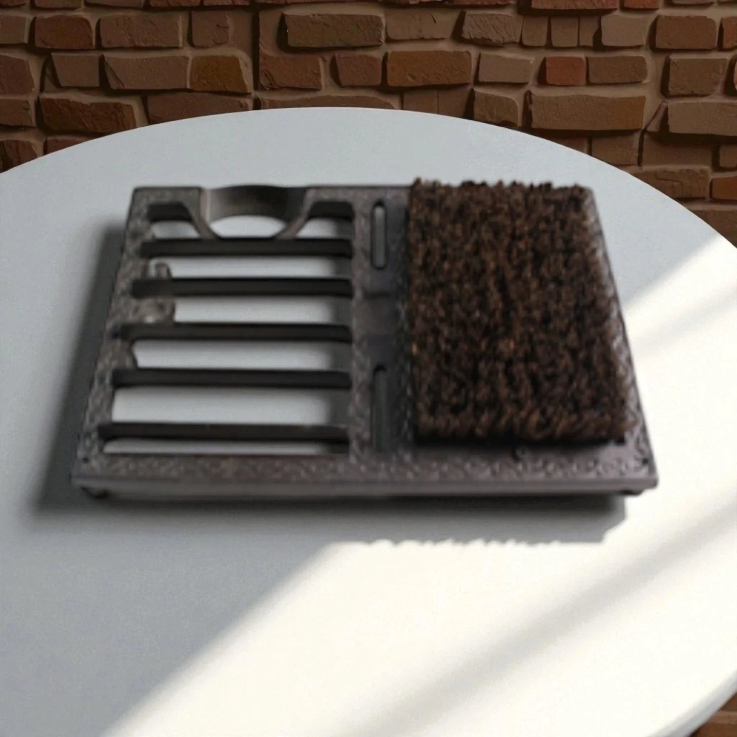 Heavy Duty Weatherproof Outdoor Cast Iron Boot Scraper Brush Decorative Classic