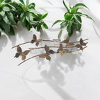 Butterfly Candle Holder Gold Wall Mounted Metal Home Art Deco Gift 67cm