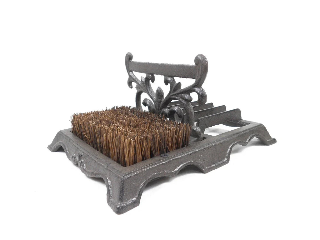 Heavy Duty Weatherproof Outdoor Cast Iron Boot Scraper Brush Decorative Classic