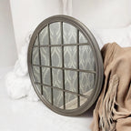 Extra Large Mirror Round Wall All Glass Bevelled Classic Round 120 x 120CM