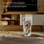Summer Floral Ceramic Round Umbrella stand A Sophisticated Touch for Home