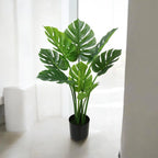 Monstera Bonsai Tree 90cm Large Artificial Fake Tropical Plant Indoor Outdoor
