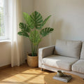 Monstera Bonsai Tree 90cm Large Artificial Fake Tropical Plant Indoor Outdoor