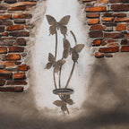 Butterfly Candle Holder Gold Wall Mounted Metal Home Art Deco Gift 45cm