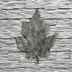 Leaf Design Candle Holder Silver Wall Mounted Metal Home Art Deco Gift 66cm